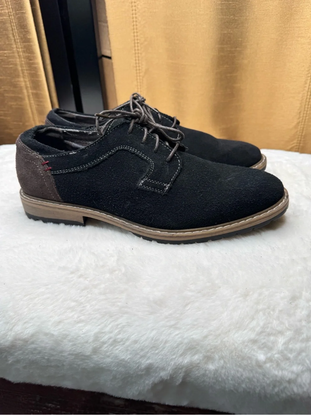 AM Shoe Company Black Suede Derby Casual Shoes Men’s EU 40 US 7